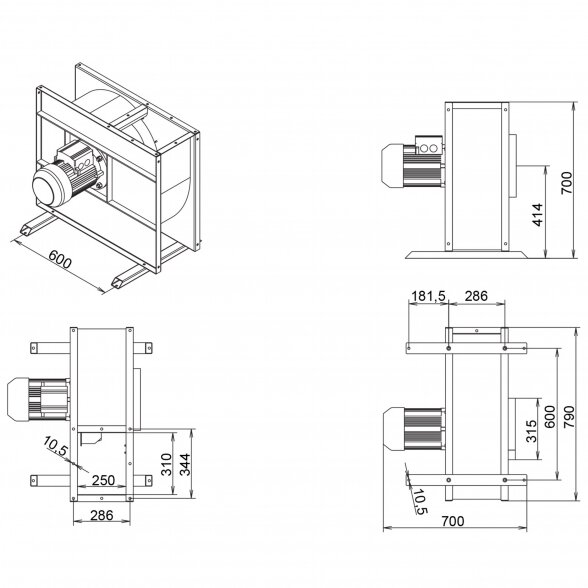 Adamik Fan for transporting sawdust VAN831 3