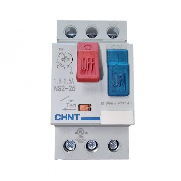 Electric motor circuit breaker with thermal protection NS2-25 9-14A MSChint