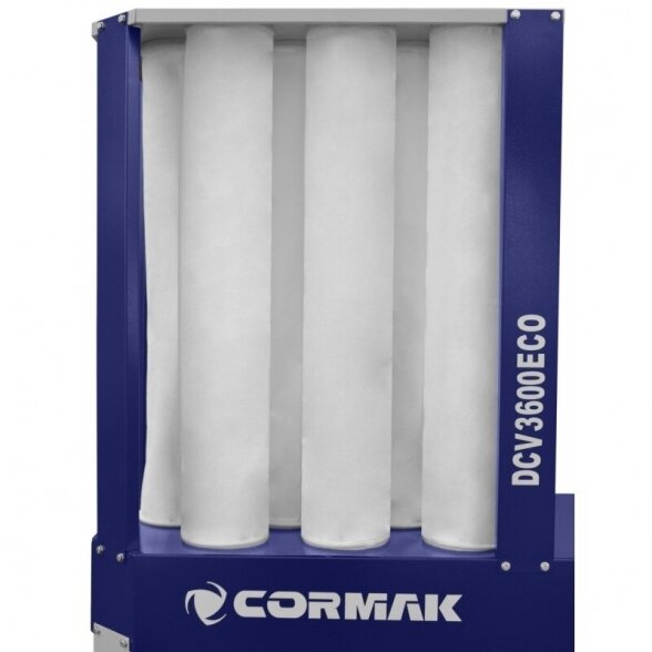 Cormak Pramoninis medienos dulkių ir drožlių nutraukėjas DCV3600 Eco 2