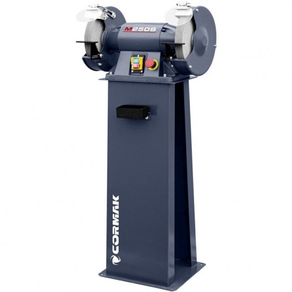 Cormak M 250 S industrial double-disc bench grinder with a base 1