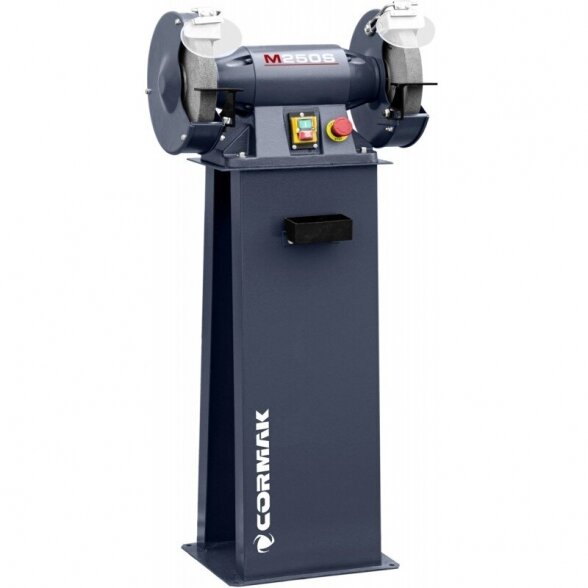 Cormak M 250 S industrial double-disc bench grinder with a base 4