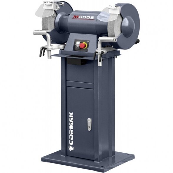 Cormak M 300 S industrial double-disc bench grinder with a base 1
