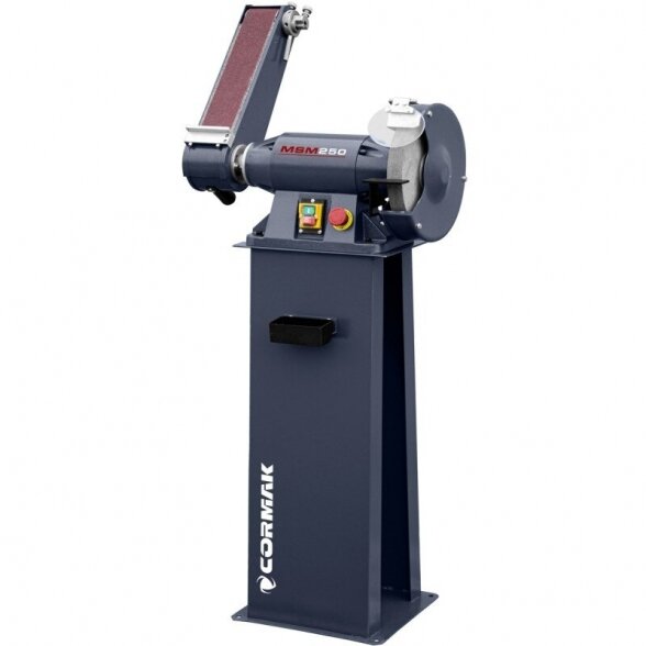 Cormak MSM 250 industrial double-disc bench grinder with a base 1