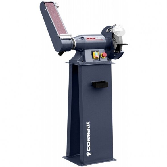Cormak MSM 250 industrial double-disc bench grinder with a base 2