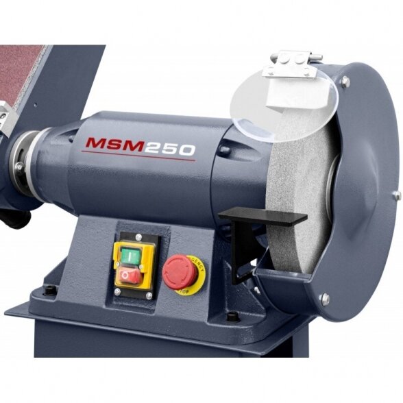 Cormak MSM 250 industrial double-disc bench grinder with a base 4