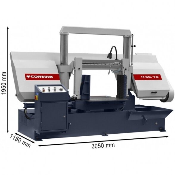 Cormak H 50/70 Semi-Automatic Band Saw 1