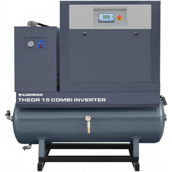 Cormak THEOR 15 COMBI-500 - THEOR 15 Inverter screw Compressor + N30S Air-Dryer + 500L Container